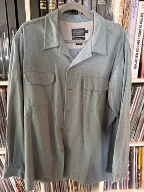 Pendleton Sage Green Wool Board Shirt